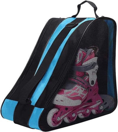 Ademende Skate Tas met Verstelbare Schouderband voor Roller- en IJschaatsen - Ideaal voor Opbergen en Transporteren