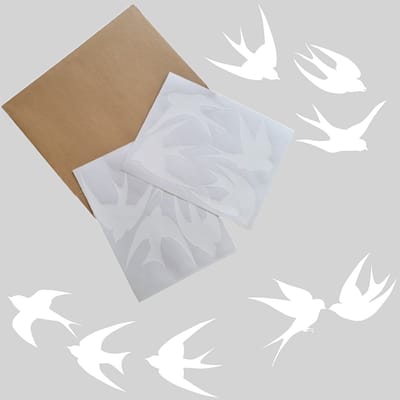 Raamstickers vogels zwaluwen – Statisch, Herbruikbaar & Dubbelzijdig – Set van 8 voor Vogelbescherming & Decoratie
