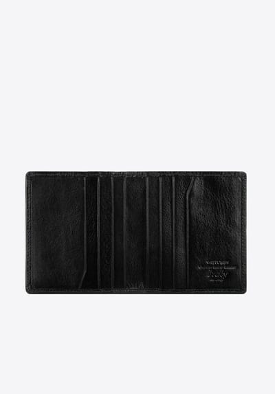 Wittchen Italië Collectie - Leren Kaart Etui - Klassiek Zwart - Ergonomisch Ontwerp - RFID Bescherming