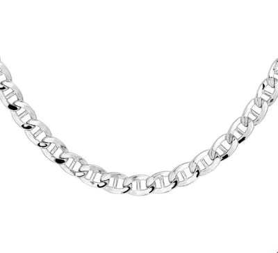 Zilver Gerhodineerde Collier anker 6 1329187