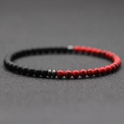 Nieuwe Mode 4mm Kralen Armband Unisex Natuurlijke Kaart Vulkanische Steen Armband Meditatie Yoga Hematiet Braslet Handgemaakte Sieraden Joias