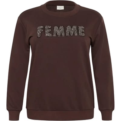 Dames sweatshirt KAFFE Curve Elise