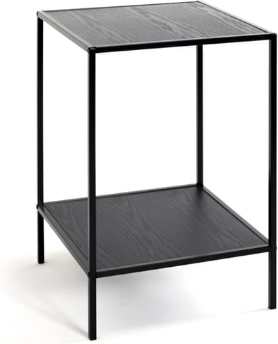 Bijzettafel - Stijlvolle tafel - Praktische opslag - Modern design - 40x40x60 cm - Zwart