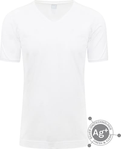 Alan Red T-shirt Oxford Wit - Maat S - Heren - Basic T-shirt
