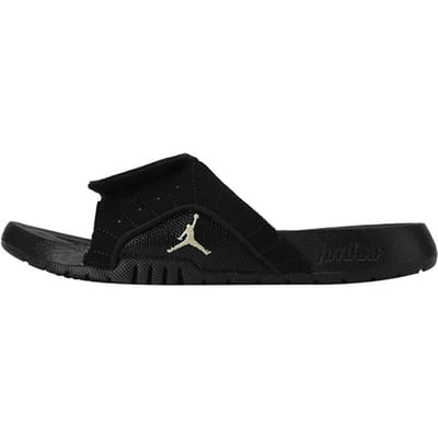 Air Jordan Hydro 12 Slide Zwart Metallic Goud GS 820267-012 38.5