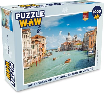 Puzzel Boot - Water - Huis - Italië - Legpuzzel - Puzzel 1000 stukjes volwassenen
