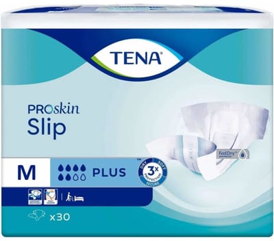 Tena Proskin Slip Plus Medium - 3 paquets de 30 protections