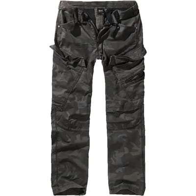 Brandit - Adven Slim Fit Cargobroek - M - Zwart/Bruin