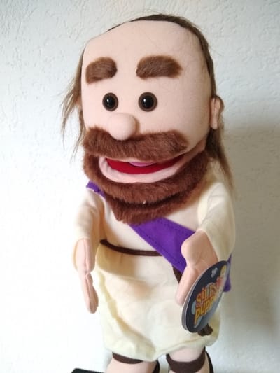 Bijbelse handpop Jezus - Sillypuppets 35cm - Bijbelverhalen - christelijke cadeaus - Doop - Communie - Zondagschool