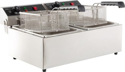 Elektrische Tafelfriteuse 2X6 L - CombiSteel 7455.1008 - Horeca