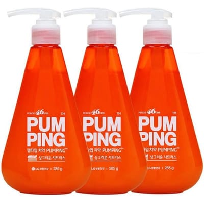 [Perioe] 46cm Pompende Gel Tandpasta 285g x 3 stuks Waardepakket - [Spearmint / Kruiden / Citrus] Opties Citrus white