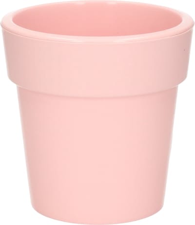 Hega Hogar Plantenpot - lichtroze - kunststof - 25 x 25 cm - binnen/buiten