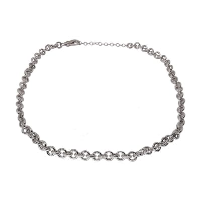 Zilveren Jasseron Ketting 6,9 mm – 925 Zilver – Verstelbaar 40-45 cm