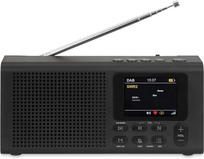 Thuys – Douche Radio – Radio – Douche Speaker – 5cm x 19cm x 9cm – Zwart
