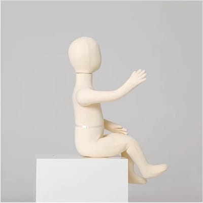 Kinder Etalagepop - Kleedpop Babyjurkvorm - Kleding Presenteren - Realistische Verhoudingen - 5 Jaar - Beige