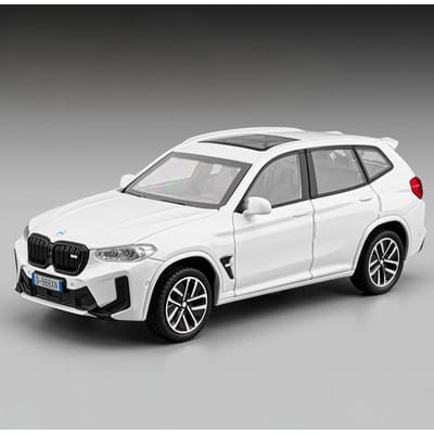 1:32 Bmw X3M Suv Alliage Métal Moulé Sous Pression Modèle Voiture Son & Lumière Rappel Collection Hobby Ornements Décoratifs Passionnés Cadeau gray