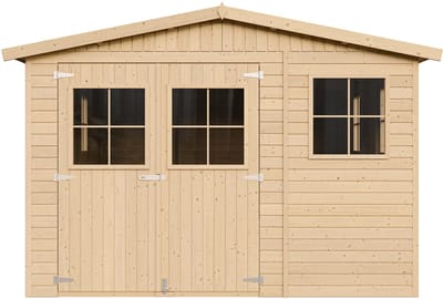Timbela M337+M337G - Houten tuinhuis - 14,94 m² - 516x324xH232 cm - met vloer