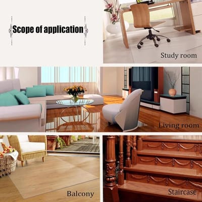 Tafelhoes Beschermer - Bureau Onderlegger - Tafel Beschermen - 1 Mm Dikker Vinyl - 110x200cm - Transparant