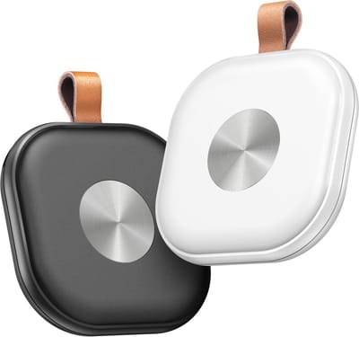 Locatie Tracker - Set van 2 stuks - GPS Tracker - GPS Volgsysteem - Bluetooth Tracker - Real-time Tracking - Smart Tag – Key Finder - Koffer Tracker - Bagage Tracker - Werkt met Apple Find My App - Zwart & Wit