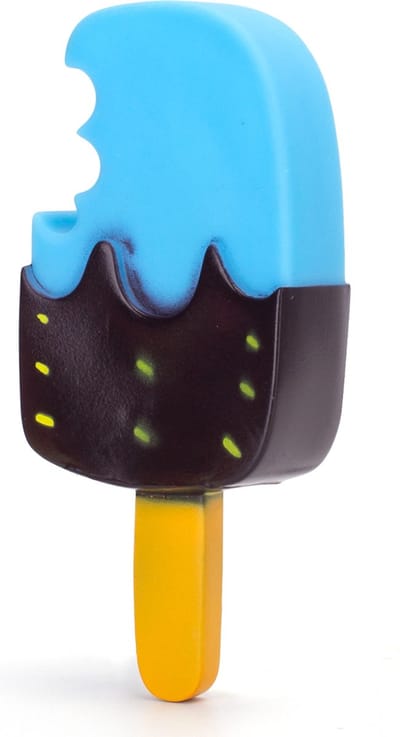 Nobleza Hondenspeelgoed ijsje - Piepspeelgoed - Honden speelgoed - Puppyspeelgoed - Blauw