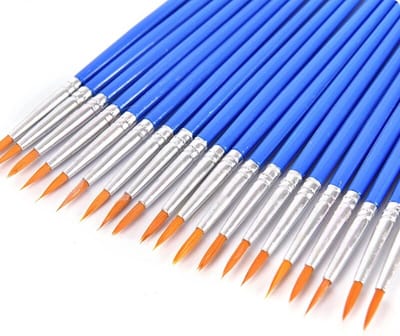 FSW-Products - Penselen Puntig - 10 Stuks - Verfkwasten - Hobby Schilderen Kwasten - Kwast - Penseel