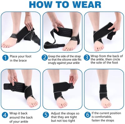 Enkelbrace - Enkelsteun Bandage - Sport en Dagelijks - Verstelbare Compressie - One Size Fits Most - Grijs