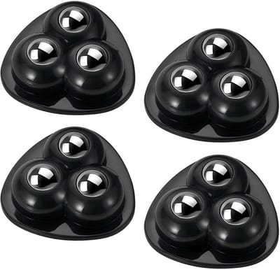 Dailygoods- Kastor 360° Draaiend - Zwenkwielen - Stil - Set van 4 - Totale draagcapaciteit 50 kg - Voor meubels en apparaten - Meubelwielen
