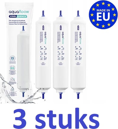 3 x AQUAFLOOW waterfilter DA29-10105J HAFEX/EXP compatibel met Samsung koelkasten - LG - AEG - Haier - Whirpool - DA29-10105J - HAFEX/EXP - DA99-02131B - WSF-100 - 5231JA2010B - 0060823485A - BL9808 - EF-9603 - 3890JC2990A - Europese fabrikant