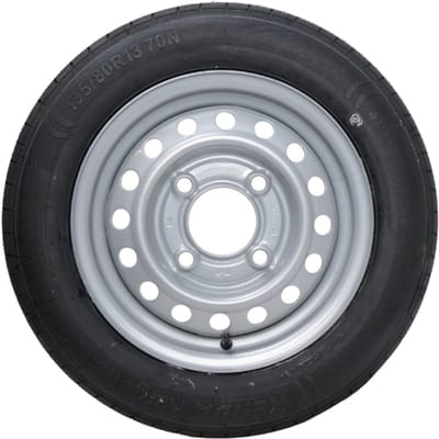 Compleet aanhanger wiel - 135/80R13 - steekmaat: 4x130 - draagvermogen: 335 kg - naafdiameter: 85 mm