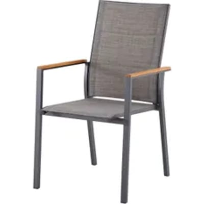 Central Park Tuinstoel Banyuls Alumnium/teakhout 66,5x55,5x93cm