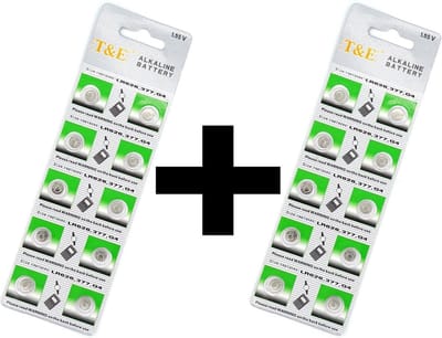 T&E knoopcel batterij Alkaline LR626 - Combideal - Blister 20