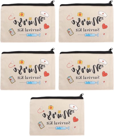 Cosmetica Tas voor Verpleegkundigen, Schattige en Veelzijdige Make-up Tas met Nurse Thema, Perfect als Cadeau voor Verpleegkundigen en Zorgprofessionals