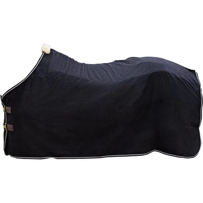 Kentucky Horsewear - Zweetdeken fleece heavy melange zwart 125-5'9