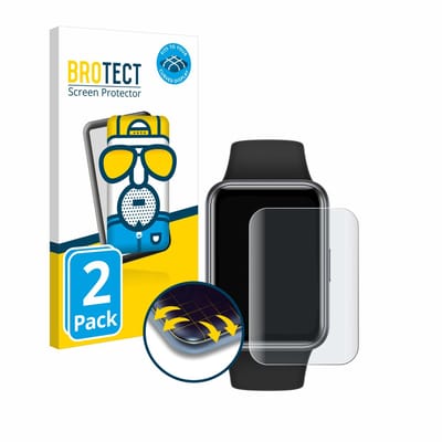 BROTECT - Screenprotector voor Huawei Watch Fit 2 - Folie Beschermfolie matte volledig dekking 2 Stuks