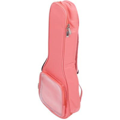 Gitaartas 23 inch Ukulele Opbergtas Draagtas Oxford Doek Instrument Rugzak met Transparant roze