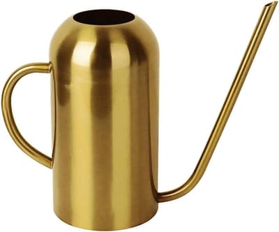 Roestvrijstalen Gieter - Waterplanten Bakker - Planten Water Geven - Lange Dunne Tuit - 1500 ml - Goud