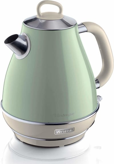 Ariete 2869/04 - Vintage waterkoker - 2000W - 1,7 liter inhoud - draadloos - Groen