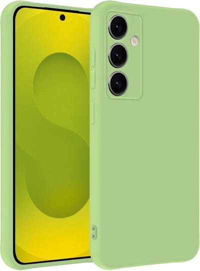 Hoesje - Geschikt voor Samsung Galaxy S25 - Sterk & Shockproof - Hoes Cover - Siliconen Case - Telefoonhoesjes - Groen