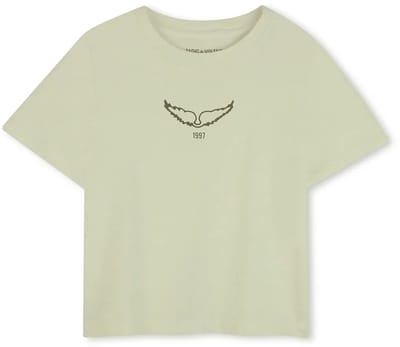 Zadig & Voltaire X60531 T-shirt Met Korte Mouwen Beige 6 Years Meisje