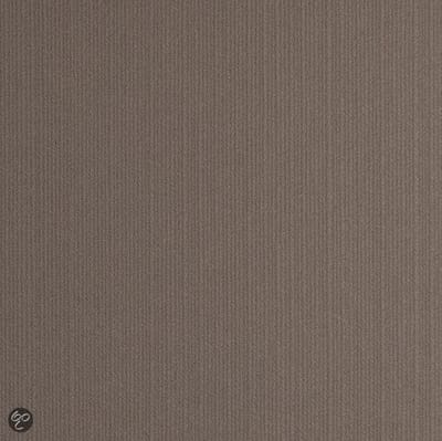 Dutch Wallcoverings Schuimvinylbehang uni - bruin