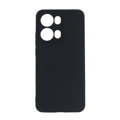 MobyDefend Hoesje - Geschikt voor Oppo Reno13 Pro - TPU Backcover - Mat Zwart