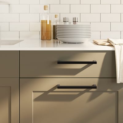 vidaXL - Handvatten - 20 - st - 192 - mm - roestvrij - staal - zwart