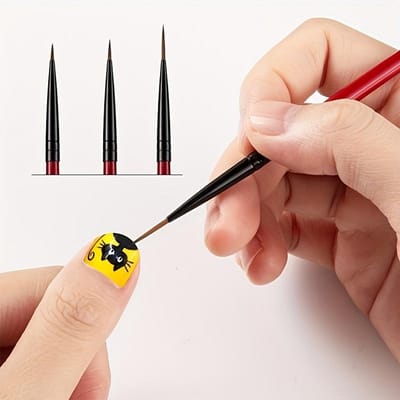 Nail Art Liner Kwasten Set - Fijne Tekenpennen voor Gedetailleerd Werk op Acrylnagels - Geurloze Schilder- en Streepontwerp Tools voor Salonkwaliteit DIY Manicure