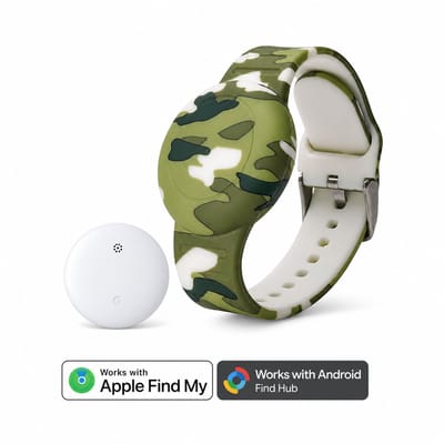 Kinderhorloge - gps armband – werkt met Android Find My Hub - Kinderhorloge met gps - Bluetooth Tracker – Kinderhorloge jongen - Kinderhorloge meisje - Waterdicht – Inclusief tracker - Met geluidssignaal