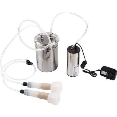 Kit de traite électrique portable pour chèvres, moutons et vaches, 2 L (pour la vache)