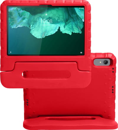 Hoes - Geschikt voor Lenovo Tab P11 Plus - Kinderhoes Shockproof Bumper - Kidsproof Case - Tablet Hoesje - Kinder Hoes Cover - Rood
