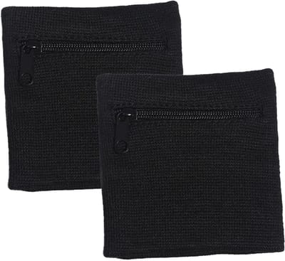 Dailygoods- Polstas - 2 Stuks - Ritssluiting - Sport/Gymzaal - Hardlopen - Sleutels - Lichtgewicht - Zweetband
