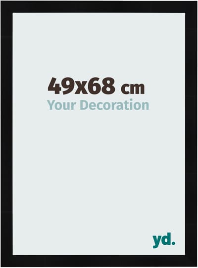 Your Decoration - Fotolijst 49x68 cm - MDF - Zwart Hoogglans - Pisa
