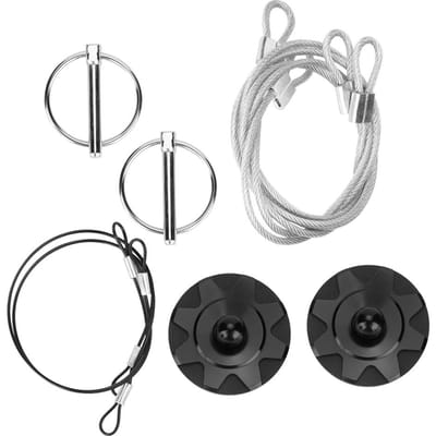 Goupille de Capot Universelle Modifiée en Aluminium Verrouillage Moteur de Course (Noir) noir