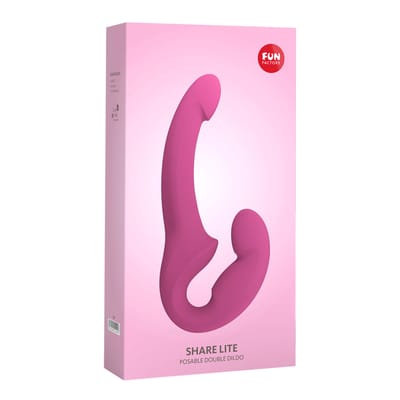 Fun Factory - Share Lite  - Double Dildo - Blackberry Paars - Strapless Strap-on dildo - NIEUW!